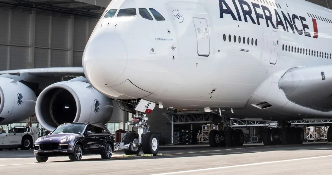 porsche cayenne guinness record, airbus a380