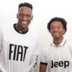 yerry mina, juan guillermo cuadrado, yerry mina embajador fiat, juan guillermo cuadrado embajador jeep, fiat en colombia, jeep en colombia, manada jeep