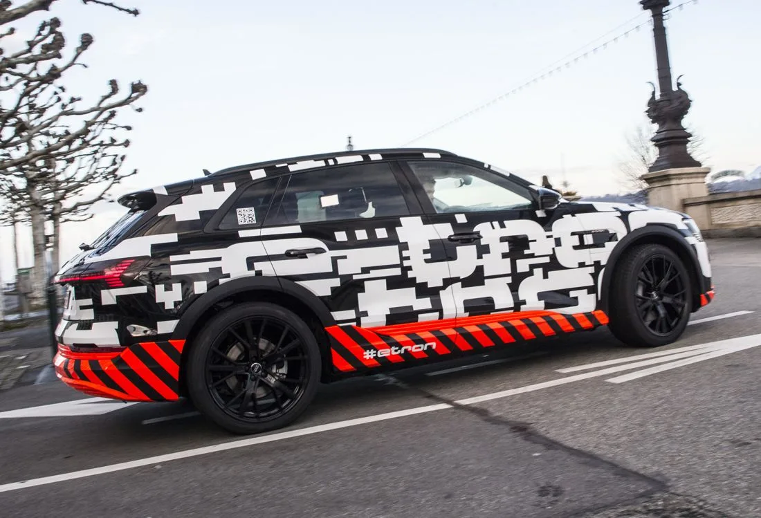 audi e-tron, audi e-tron de produccion, audi e-tron electrico, audi electrico, primer carro audi electrico, audi e-tron 2019