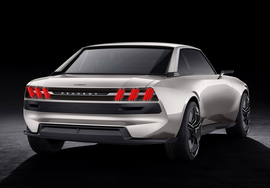 peugeot e-legend concept, peugeot electrico, peugeot conduccion autonoma, peugeot salon de paris 2018, peugeot e-legend, peugeot 504 coupe