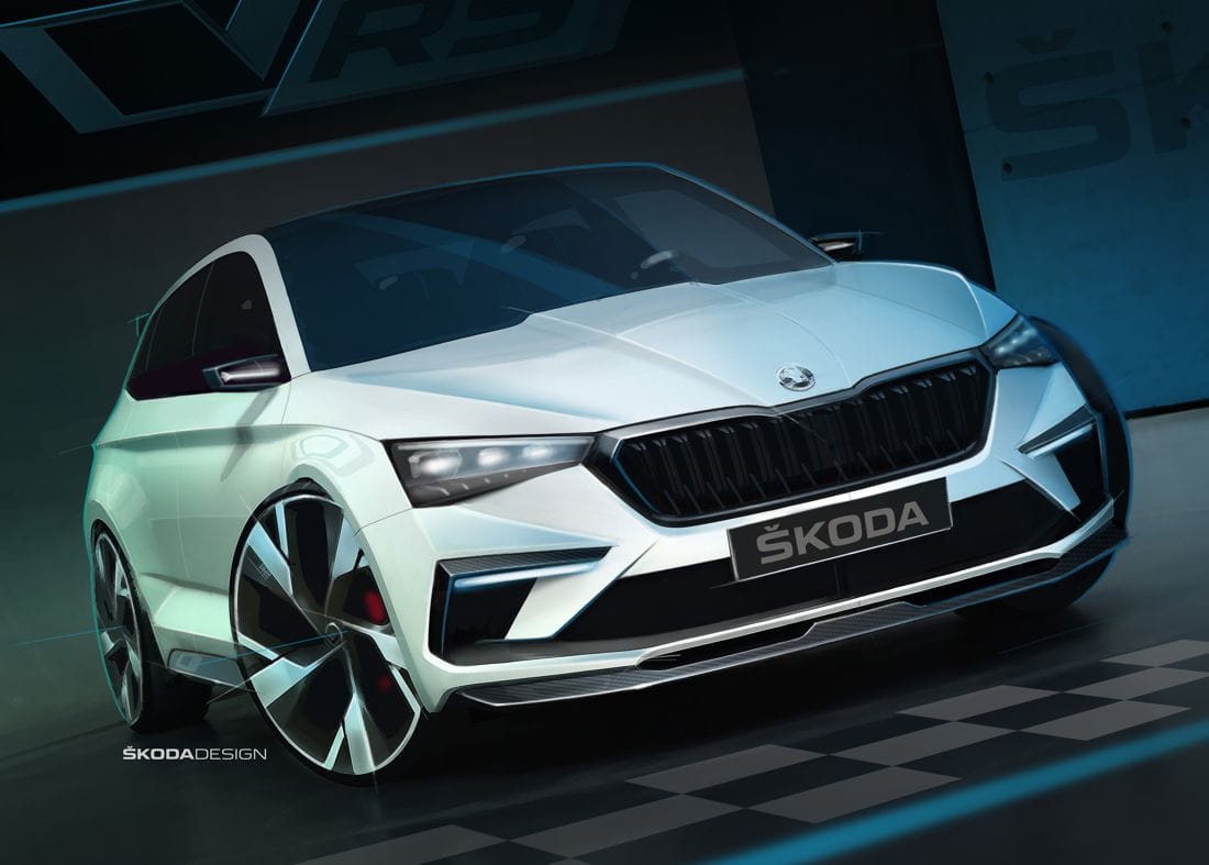 skoda vision rs, skoda vision rs concept car, skoda vision rs prototipo, skoda vision rs salon de paris 2018, skoda spaceback 2019, skoda hibrido, skoda vision rs hibrido, skoda vision rs prototipo hibrido, skoda spaceback 2020, skoda spaceback hibrido