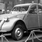 citroen 2cv, citroen 2cv lanzamiento, citroen 2cv 1948, citroen 2cv paris auto show 1948, citroen 2cv salon de paris 1948, citroen 2cv presentacion inicial, citroen 2cv historia