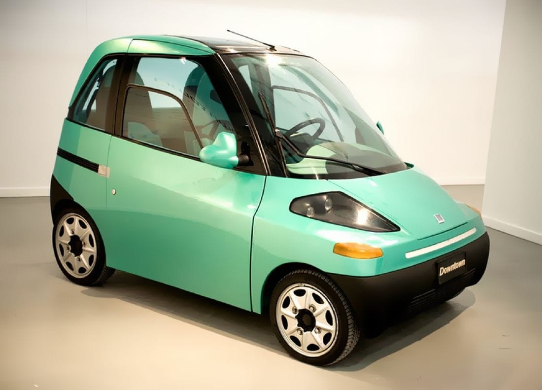 fiat downtown, city cars electricos, auto urbano electrico, fiat concept cars, fiat electricos, autos fiat electricos, autos electricos años 1990, autos electricos antiguos, fiat downtown electrico, fiat downtown concept car