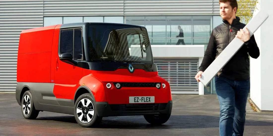 renault ez-flex, renault electricos, renault furgonetas electricas, renault furgoneta electrica, renault comercial electrico, renault furgon de reparto electrico, renault ez-flex 2019, renault ez-flex electrico, renault vehiculo experimental, renault furgon experimental, renault ez-flex caracteristicas, renault ez-flex dimensiones
