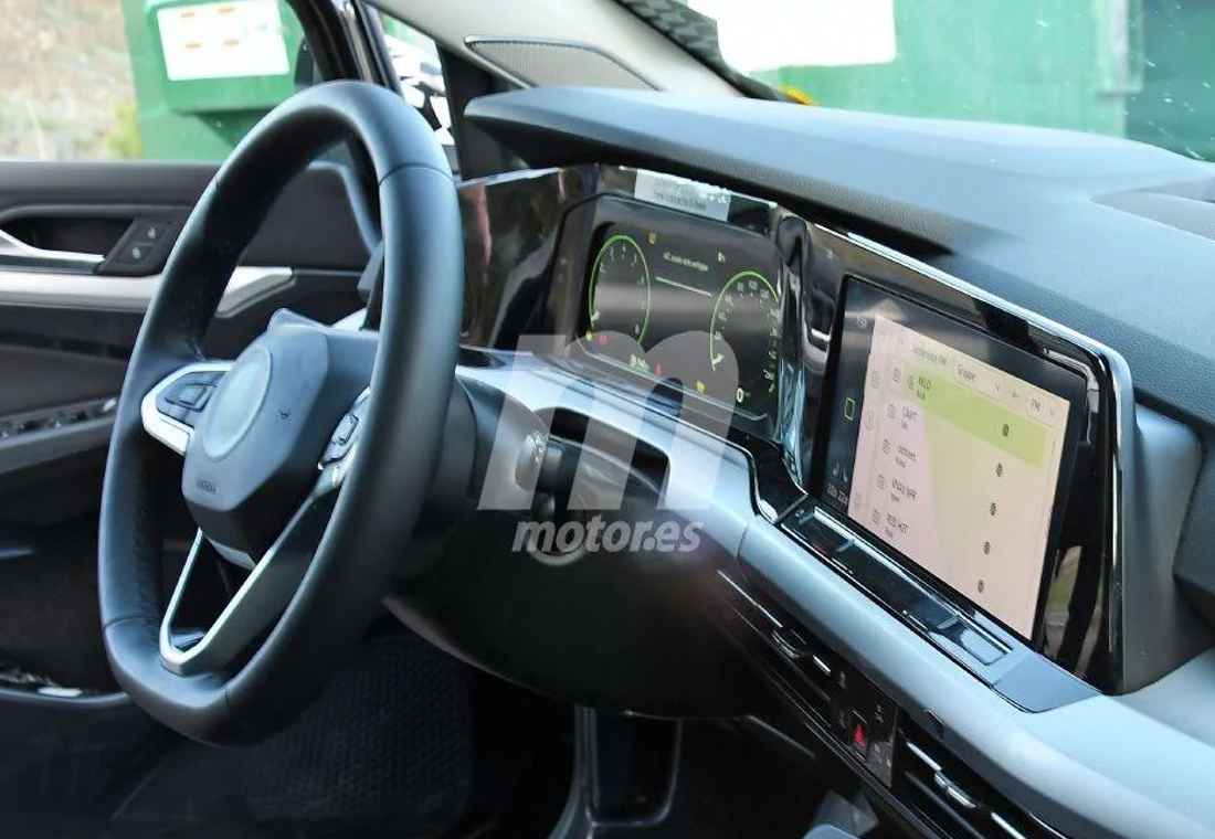 volkswagen golf 2020, volkswagen golf 2020 interior, volkswagen golf 2020 cabina, volkswagen golf 2020 fotos espia, volkswagen golf 2020 tecnologia