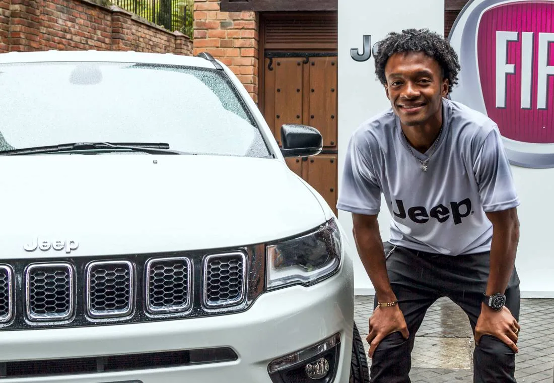 juan guillermo cuadrado, yerry mina, juan guillermo cuadrado jeep, juan guillermo cuadrado embajador jeep, juan guillermo cuadrado embajador jeep en colombia, yerry mina fiat, yerry mina embajador fiat, yerry mina embajador fiat en colombia