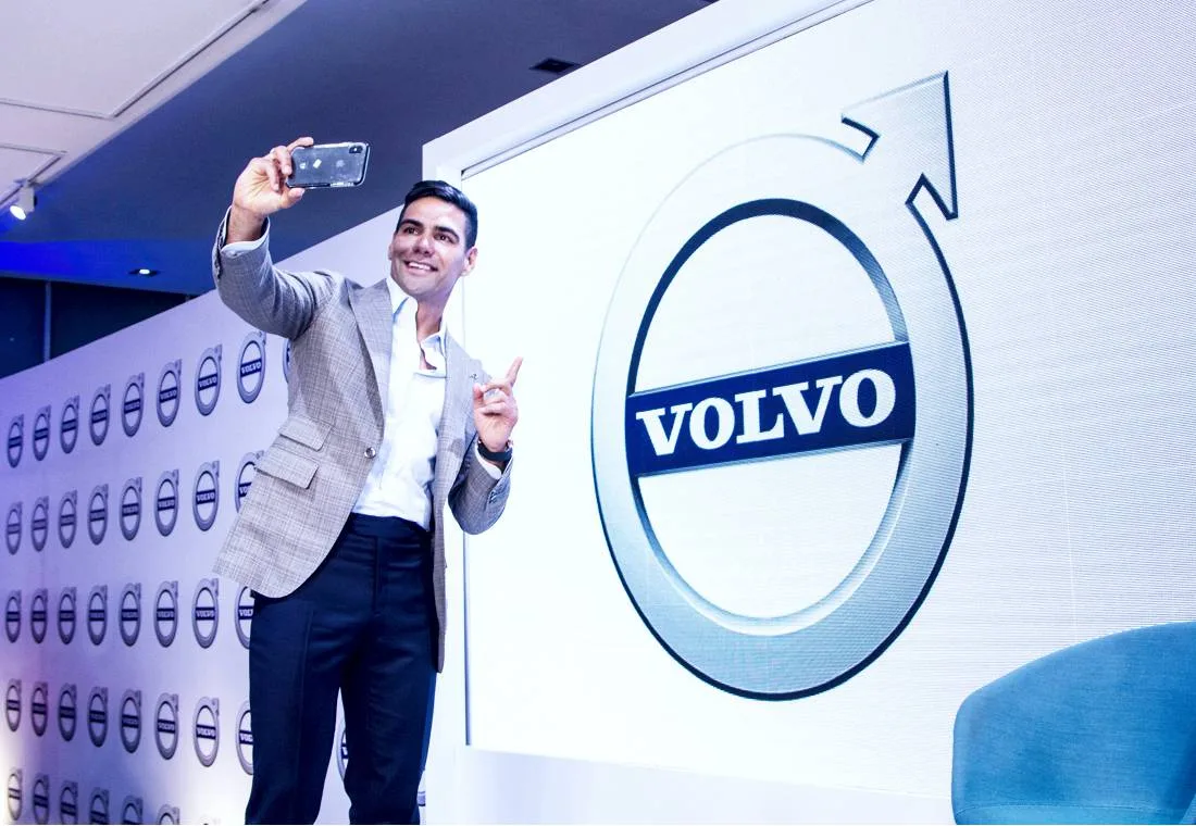 falcao, radamel falcao garcia, falcao embajador volvo, embajador volvo en colombia, volvo car colombia, rafamel falcao embajador volvo, volvo xc90 hibrida, volvo xc90 hibrida ficha tecnica