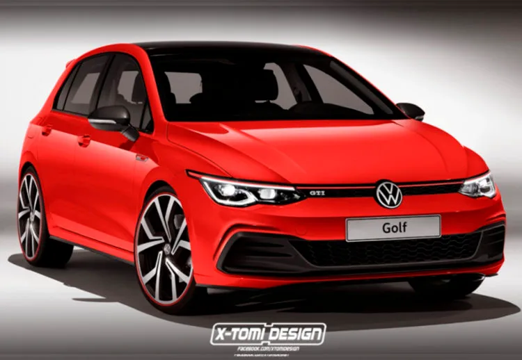 volkswagen golf gti 2020, volkswagen golf gti, volkswagen golf, volkswagen, volkswagen diseño, volkswagen golf gti 2020 render, diseño previo volkswagen golf gti 2020