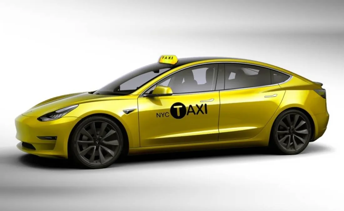 tesla model 3, tesla model 3 taxi, tesla model 3 yellow cab, tesla model 3 taxi new york, tesla model 3 taxi cab, tesla model 3 taxi nueva york, tesla model 3 taxi new york, taxi electrico, taxis electricos