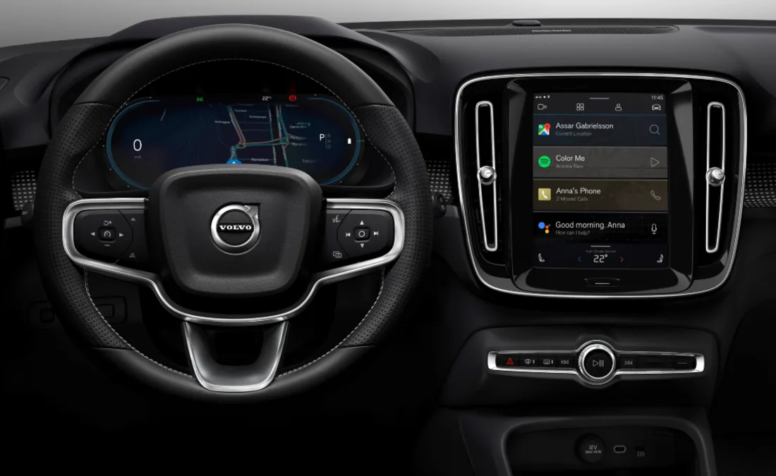 Alianza Volvo Google, Volvo XC 40 electrico, Volvo XC 40 electrico Google, Volvo XC 40 electrico Android, Tecnología de la volvo XC 40 electrico, Volvo XC 40 electrico características