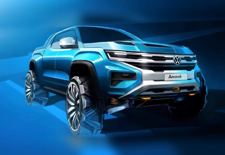 volkswagen amarok 2022, volkswagen amarok 2022 boceto oficial, volkswagen amarok 2022 adelanto, volkswagen amarok 2022 caracteristicas, volkswagen amarok 2022 fotos, volkswagen amarok y ford ranger 2022