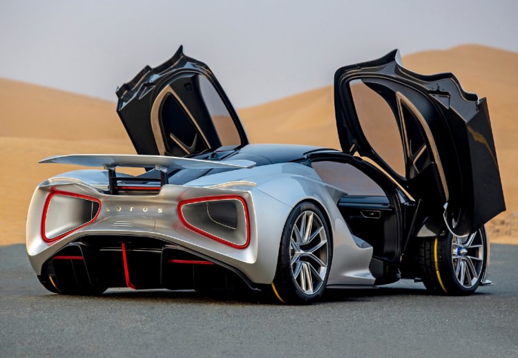 Lotus Evija, Lotus Evija aceleración, Lotus Evija velocidad, Lotus Evija características, Lotus Evija fotos, hiperautos eléctricos, deportivos eléctricos, deportivo eléctrico más veloz del mundo, autos deportivos más veloces