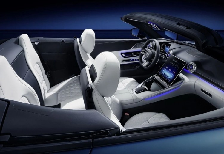 mercedes, Mercedes-AMG SL 2022, intrior del Mercedes-AMG SL 2022, daos del interior Mercedes-AMG SL 2022, interior del Mercedes-AMG SL 2022, imgenes del interior del Mercedes-AMG SL 2022