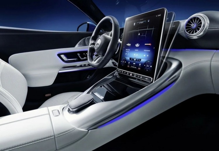 mercedes, Mercedes-AMG SL 2022, intrior del Mercedes-AMG SL 2022, daos del interior Mercedes-AMG SL 2022, interior del Mercedes-AMG SL 2022, imgenes del interior del Mercedes-AMG SL 2022