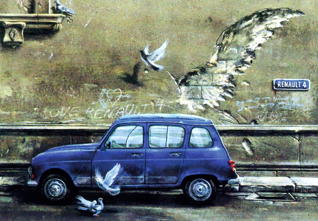renault 4, renault 4 art, renault 4 arte, renault 4 obras artisticas, renault 4 aniversario, renault 4 60 años, renault 4 amigo fiel, adios amigo fiel revista motor, renault 4 revista motor, renault 4 obras de arte, renault 4 alemania, renault 4 germany