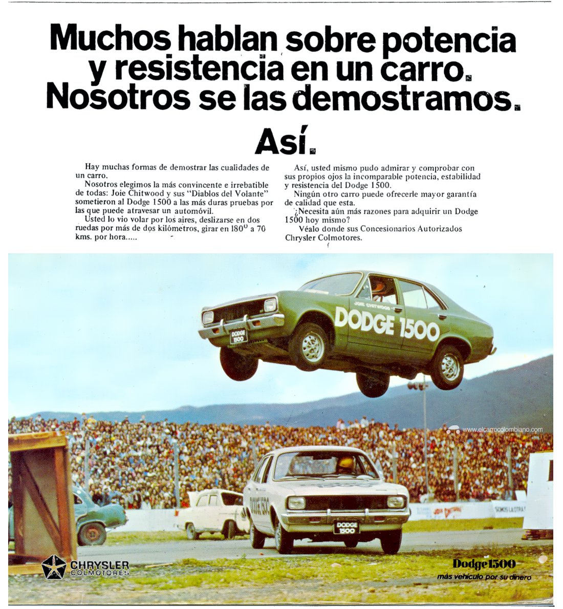 Dodge 1500 Publicidad en Colombia