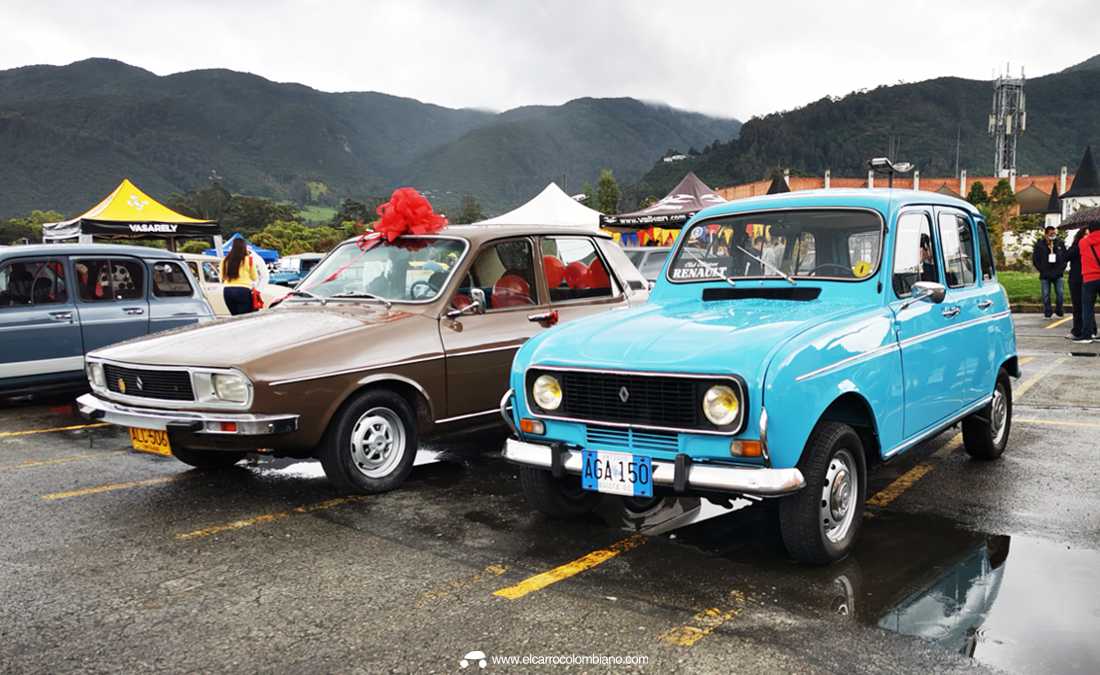 Autocolombia evento autos clásicos colombianos, Renault 4 y Renault 12