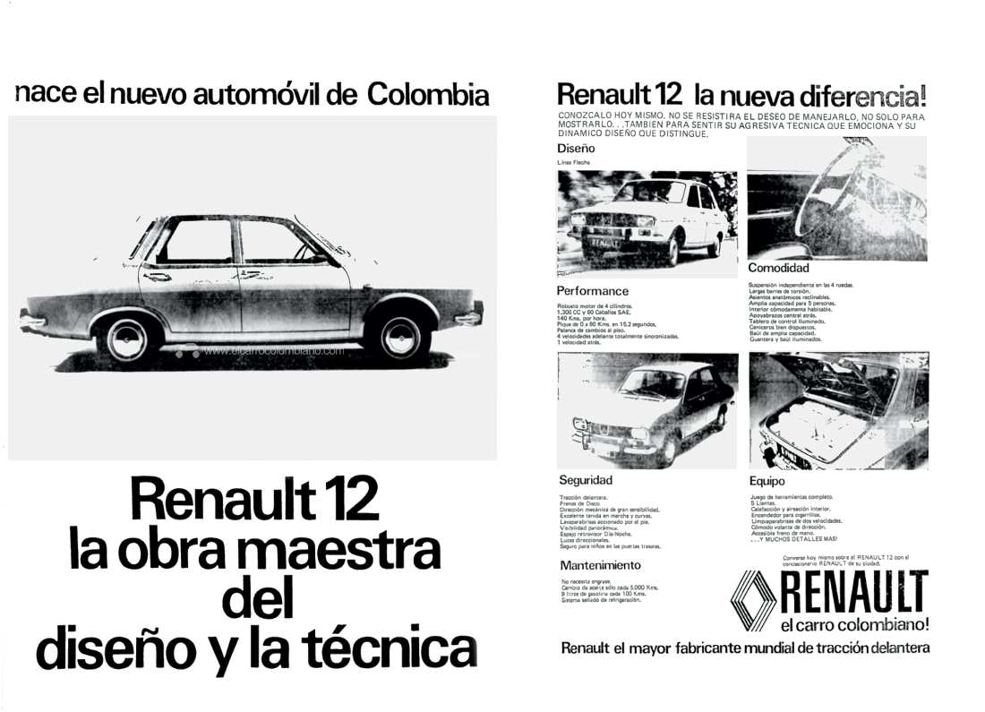 Renault 12 publicidad 1973