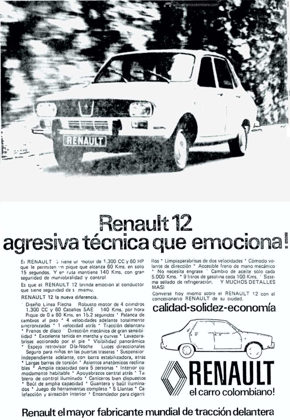 Renault 12 publicidad 1973
