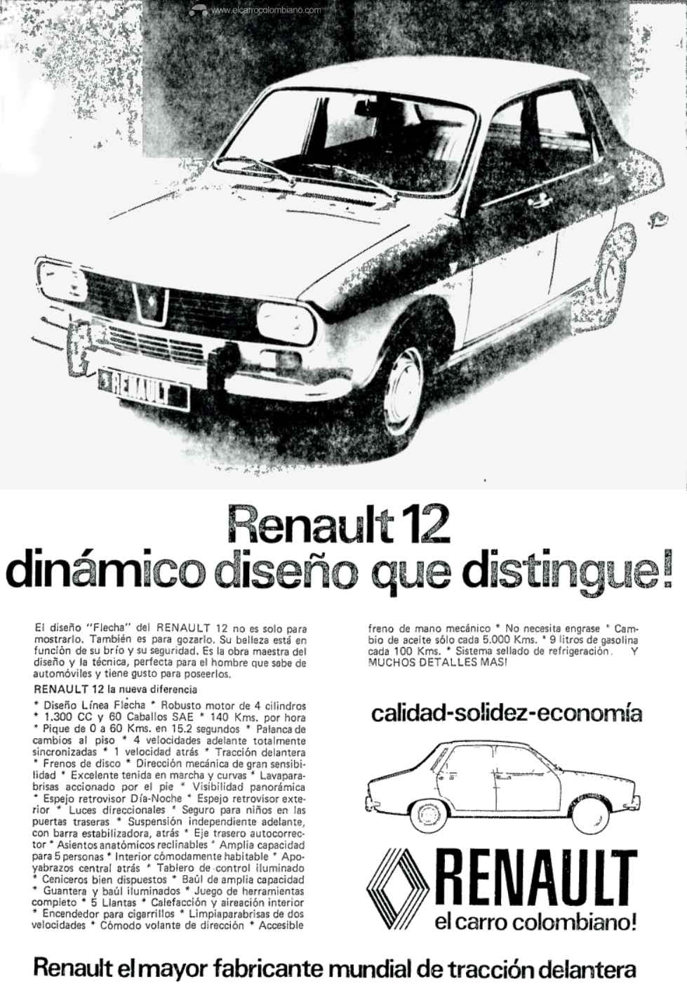 Renault 12 publicidad 1974