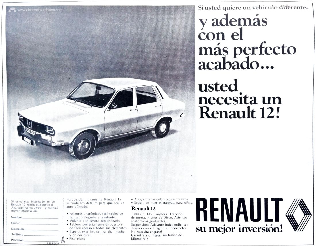 Renault 12 publicidad 1975
