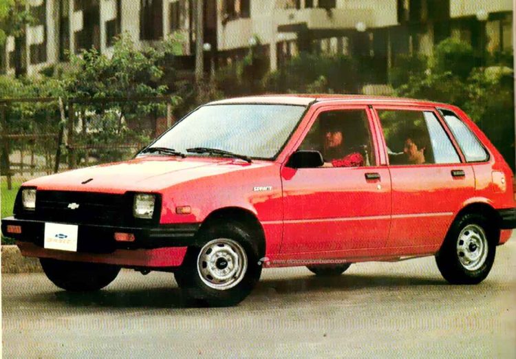 Chevrolet Sprint 1986, lanzamiento en Colombia.