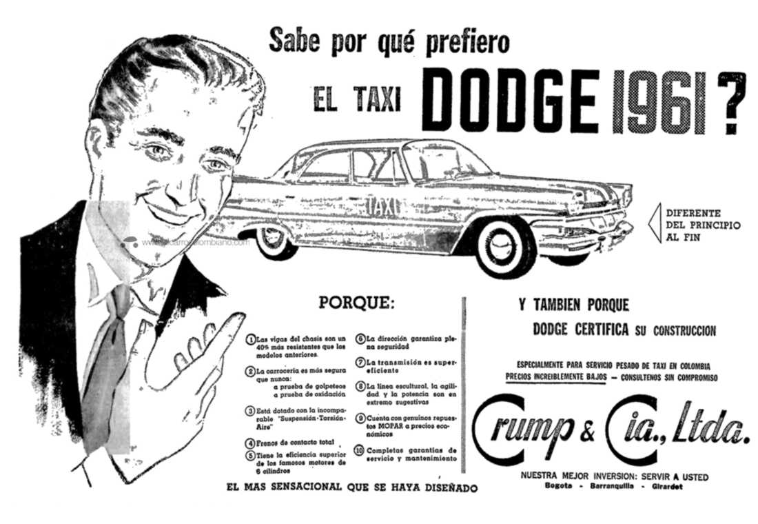 Dodge Dart Seneca 1961 taxi