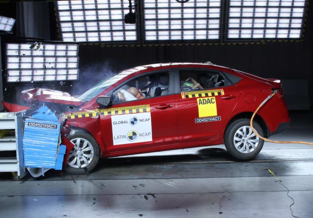 Hyundai Accent 2021, seguridad Latin NCAP