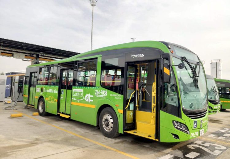BYD bus eléctrico Bogotá Transmilenio