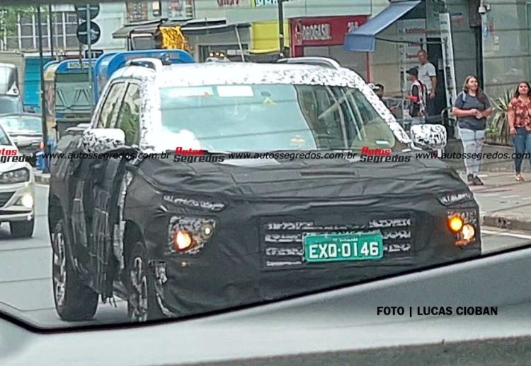 Chevrolet Montana 2023 foto espía