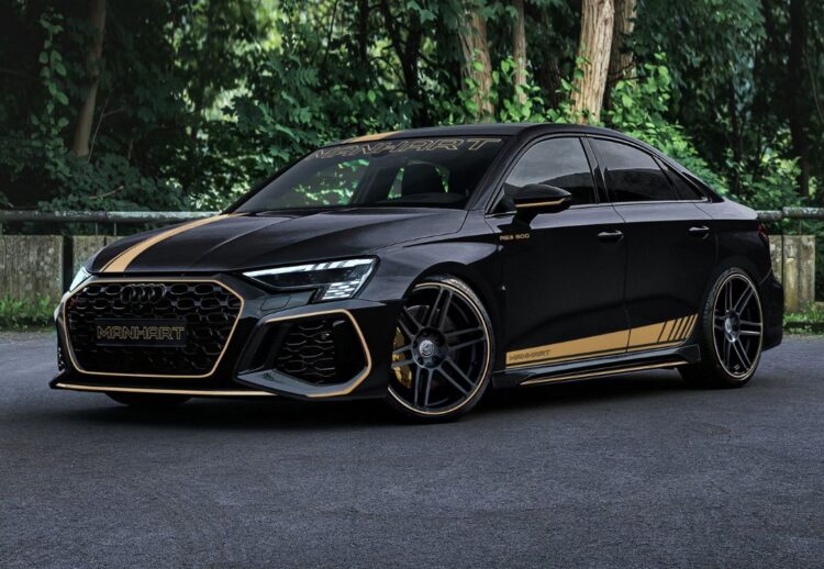 Audi RS3 Sportback y un sedán por Manhart