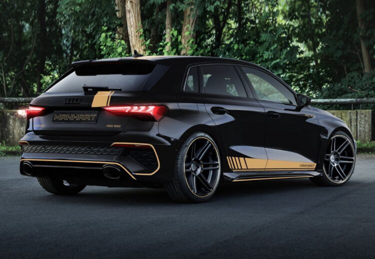 Audi RS3 Sportback y un sedán por Manhart
