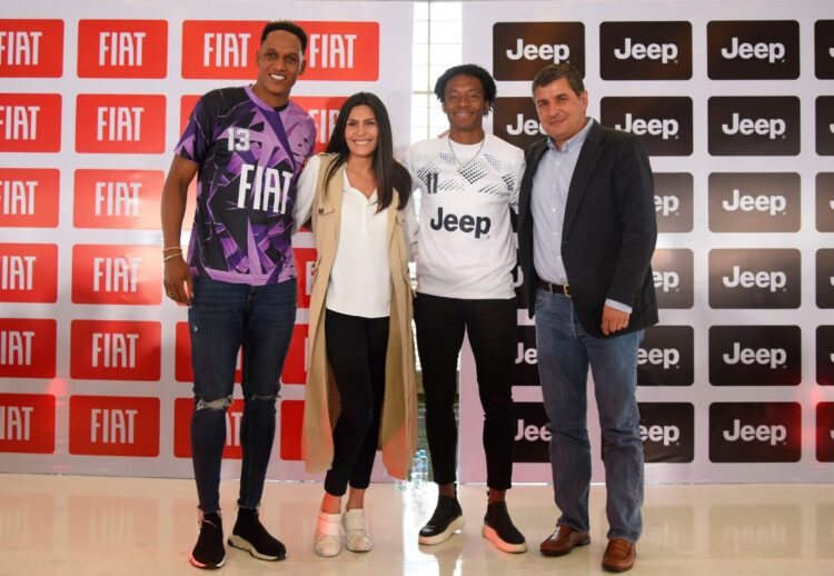 Juan Guillermo Cuadrado y Yerry Mina renuevan su contrato como embajadores de Jeep y FIAT