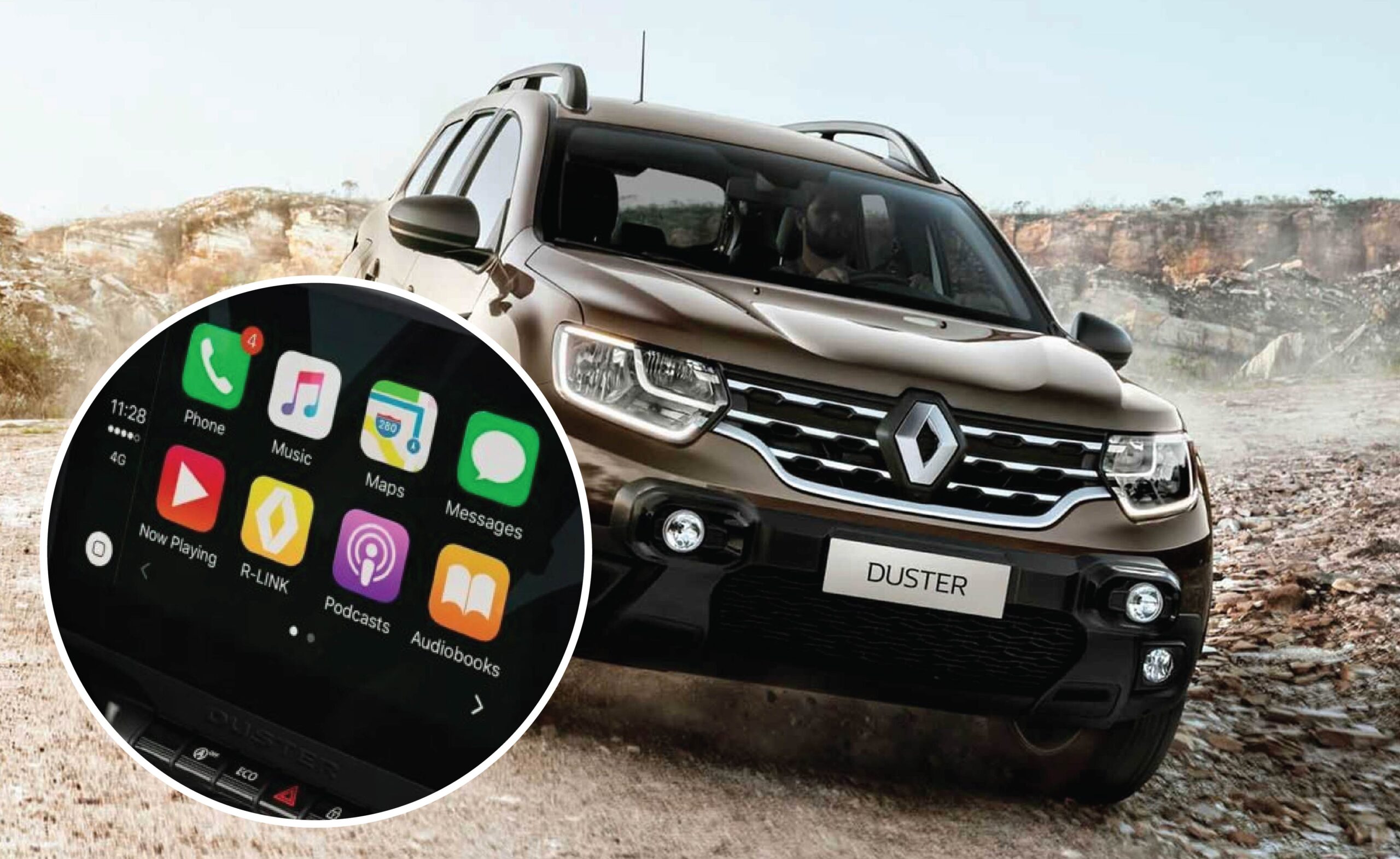 Renault Duster Apple Carplay android auto