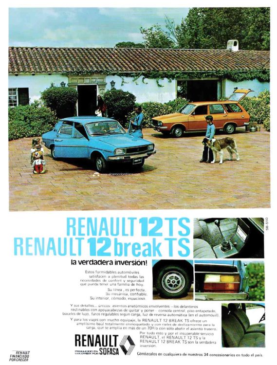 Renault 12 y Renault 12 Break Colombia