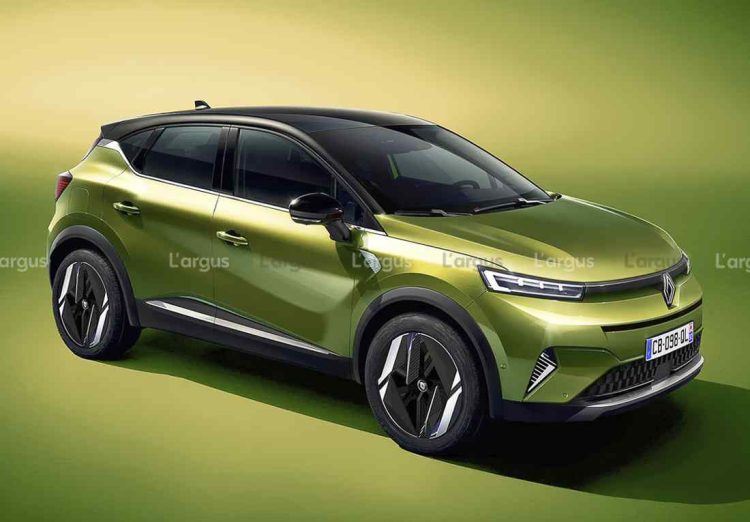 Renault Captur 2024 proyección digital render