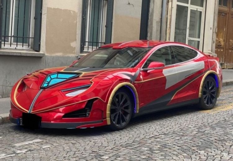Tesla Model S Iron Man