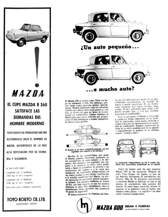 Mazda R360 y 600 1962