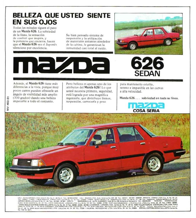 Mazda 626 Colombia 1981