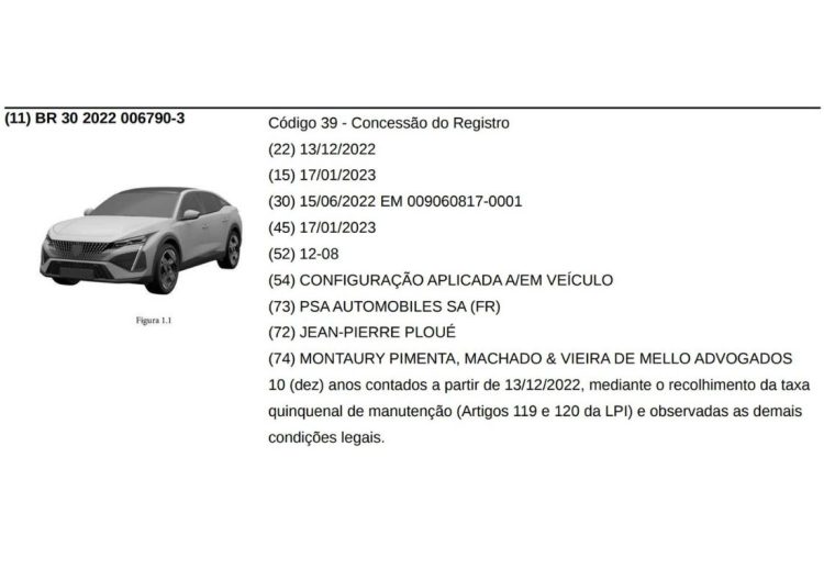 Peugeot 408 para Brasil
