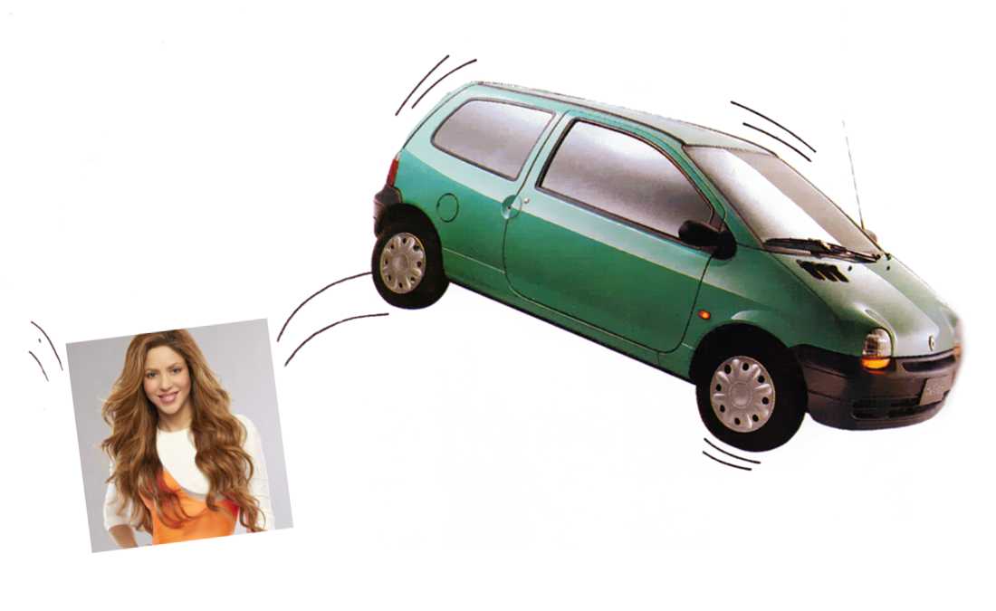 Shakira y Renault Twingo