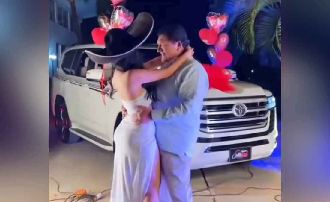 Toyota Land Cruiser 300 regalo de Poncho Zuleta a la novia