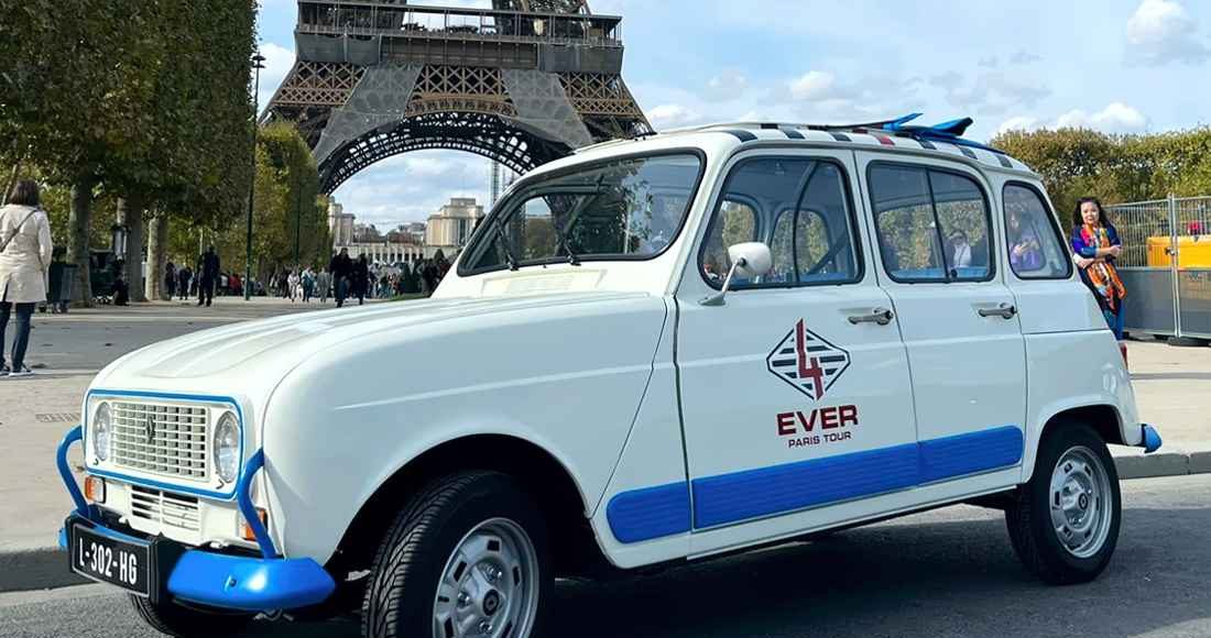 Renault 4 eléctrico R-FIT recorrido turístico en París
