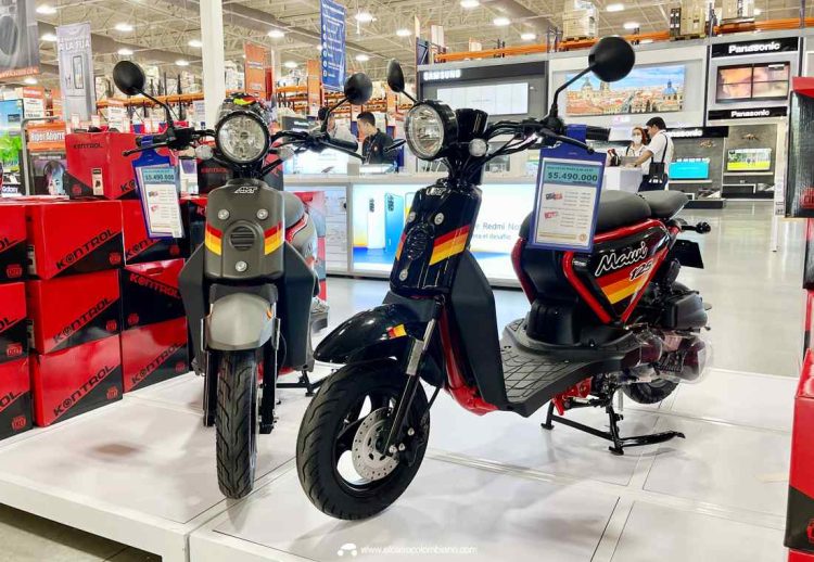 AKT Mawi 125 moto scooter barata en Colombia