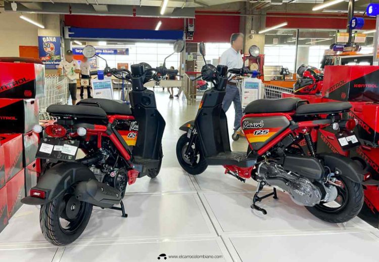 AKT Mawi 125 moto scooter barata en Colombia