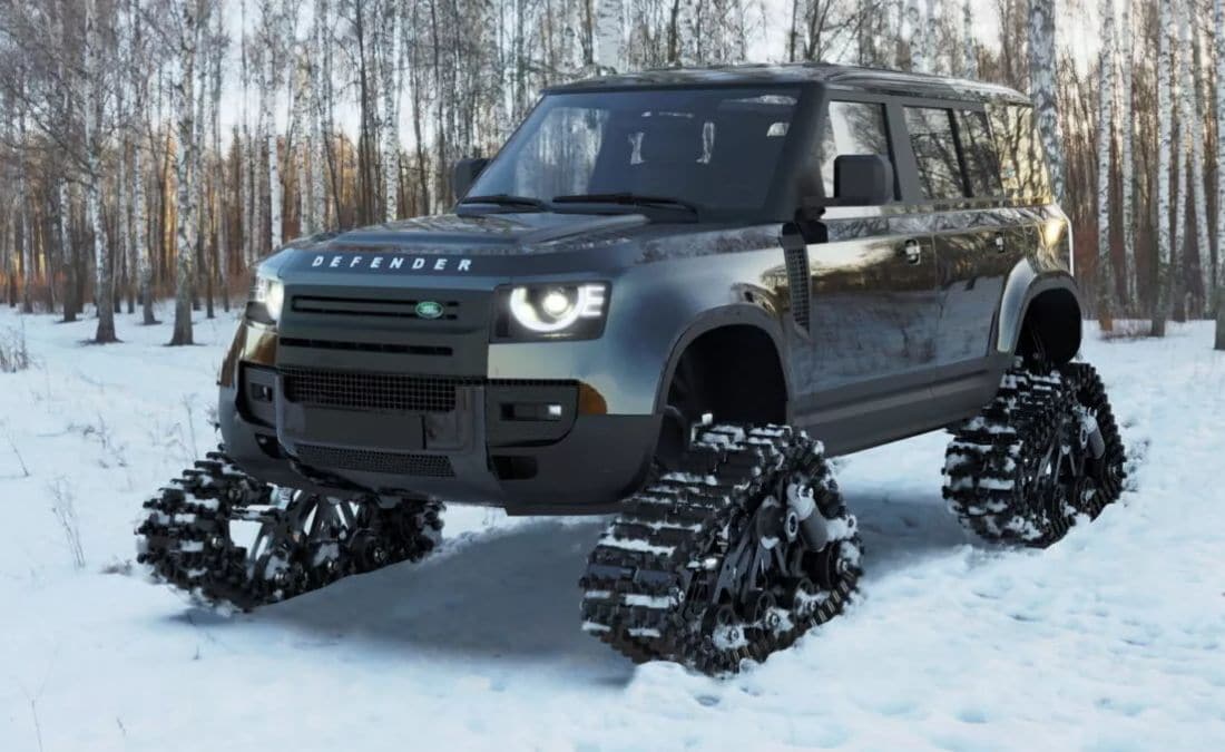 Land Rover Defender para nieve