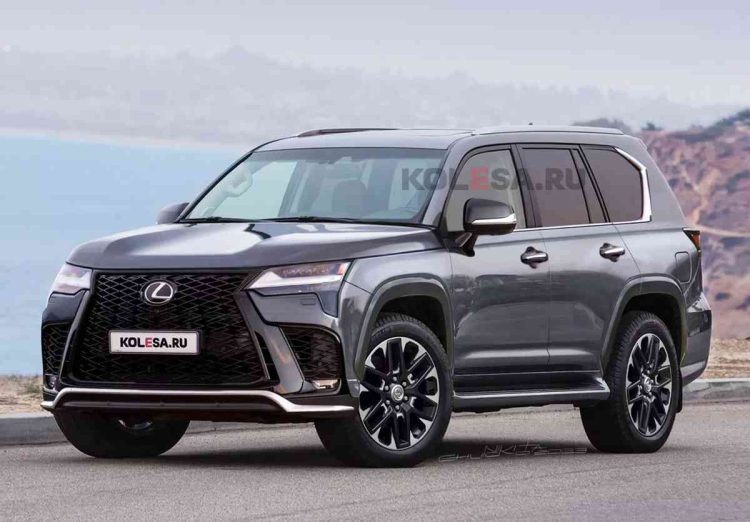 Lexus GX 2024 render proyección digital