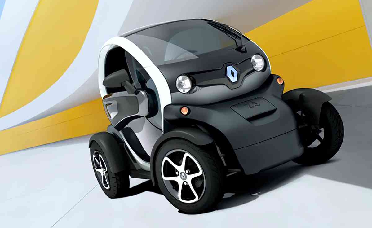 E-decor Tappetini In Velluto Per Renault Twizy (2012-2023) Con Fissaggi Rotondi E Protezione Tallone - Nero, 1300 G/m²