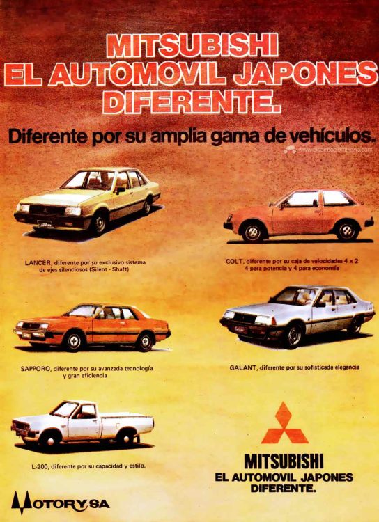 Mitsubishi Motorysa 1982 Colombia