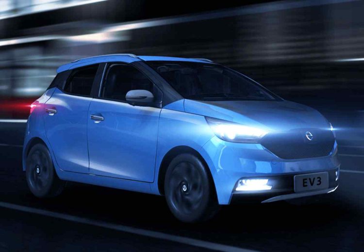 JMEV EV3 carro eléctrico barato Colombia